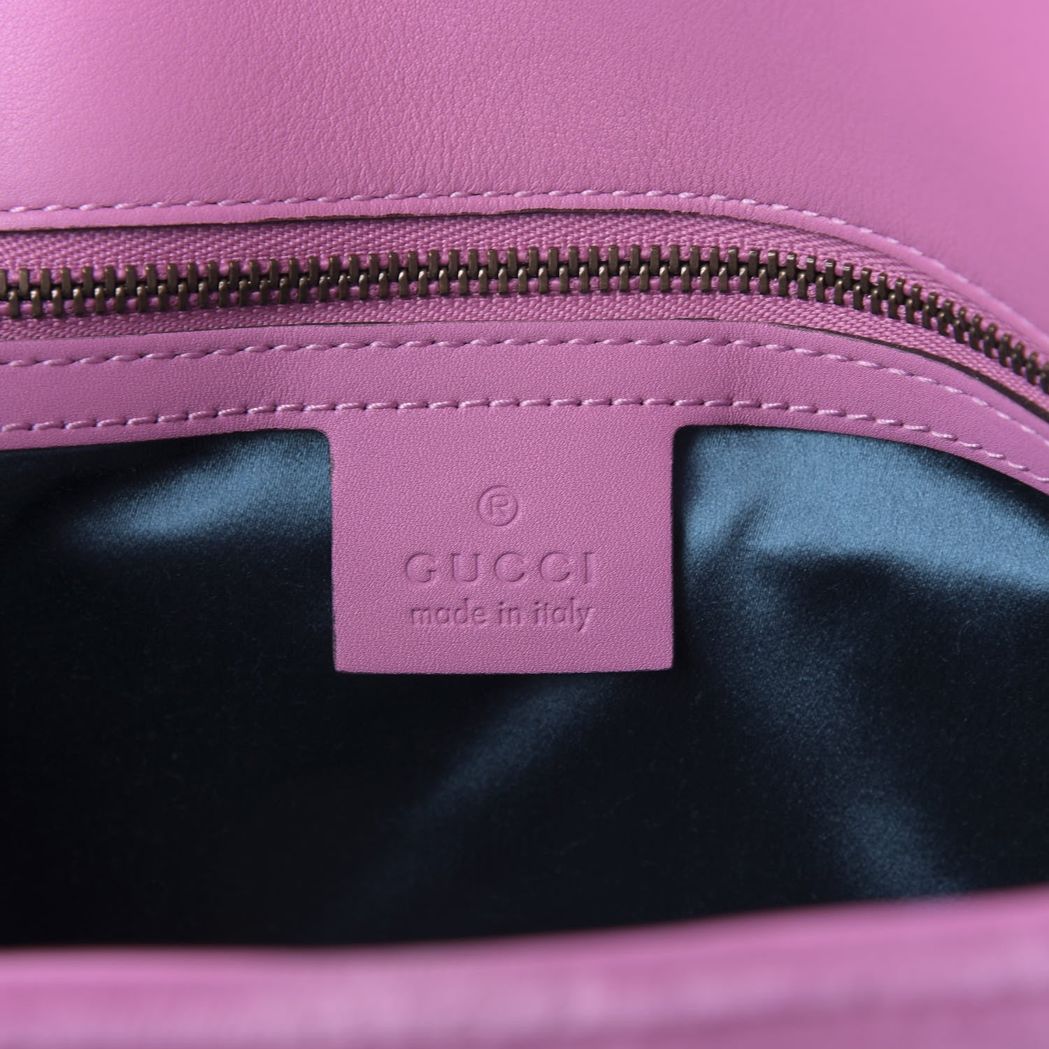 Gucci Velvet Matelasse Marquise Crystals Embroidered Small GG Marmont Shoulder Bag Malva 8 of 9