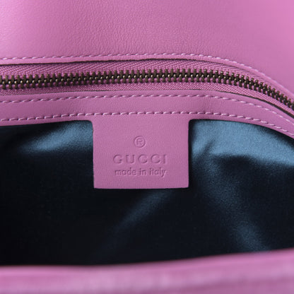 Gucci Velvet Matelasse Marquise Crystals Embroidered Small GG Marmont Shoulder Bag Malva 8 of 9