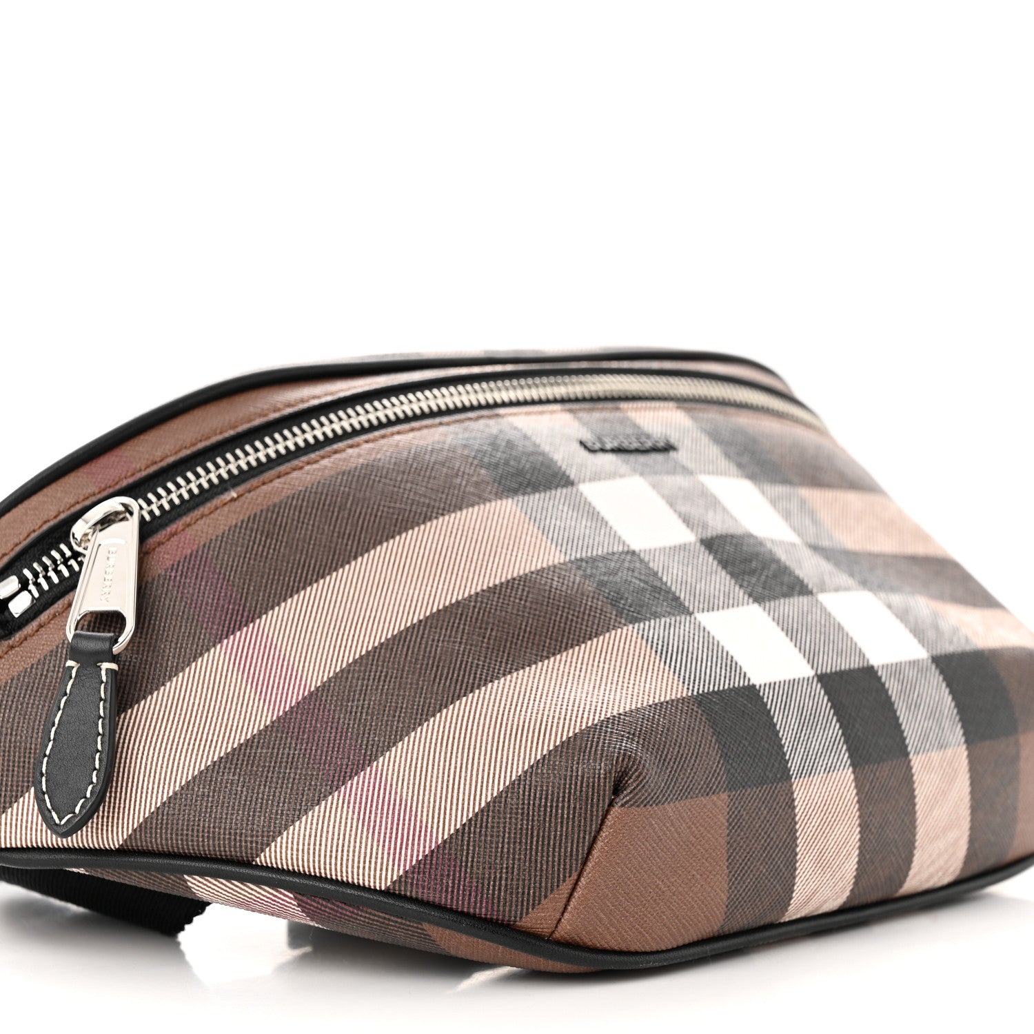 Burberry E-canvas Check Cason Bum Bag Dark Birch Brown 8 of 9
