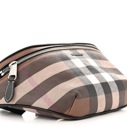 Burberry E-canvas Check Cason Bum Bag Dark Birch Brown 8 of 9