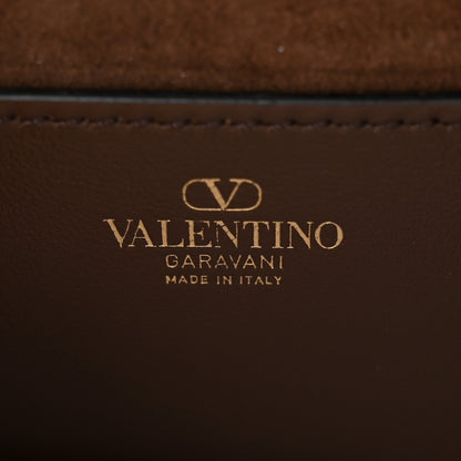 Valentino Garavani Crystal Leopard Embroidered Vlogo Small Loco Shoulder Bag Multicolor Teak Brown 6 of 9