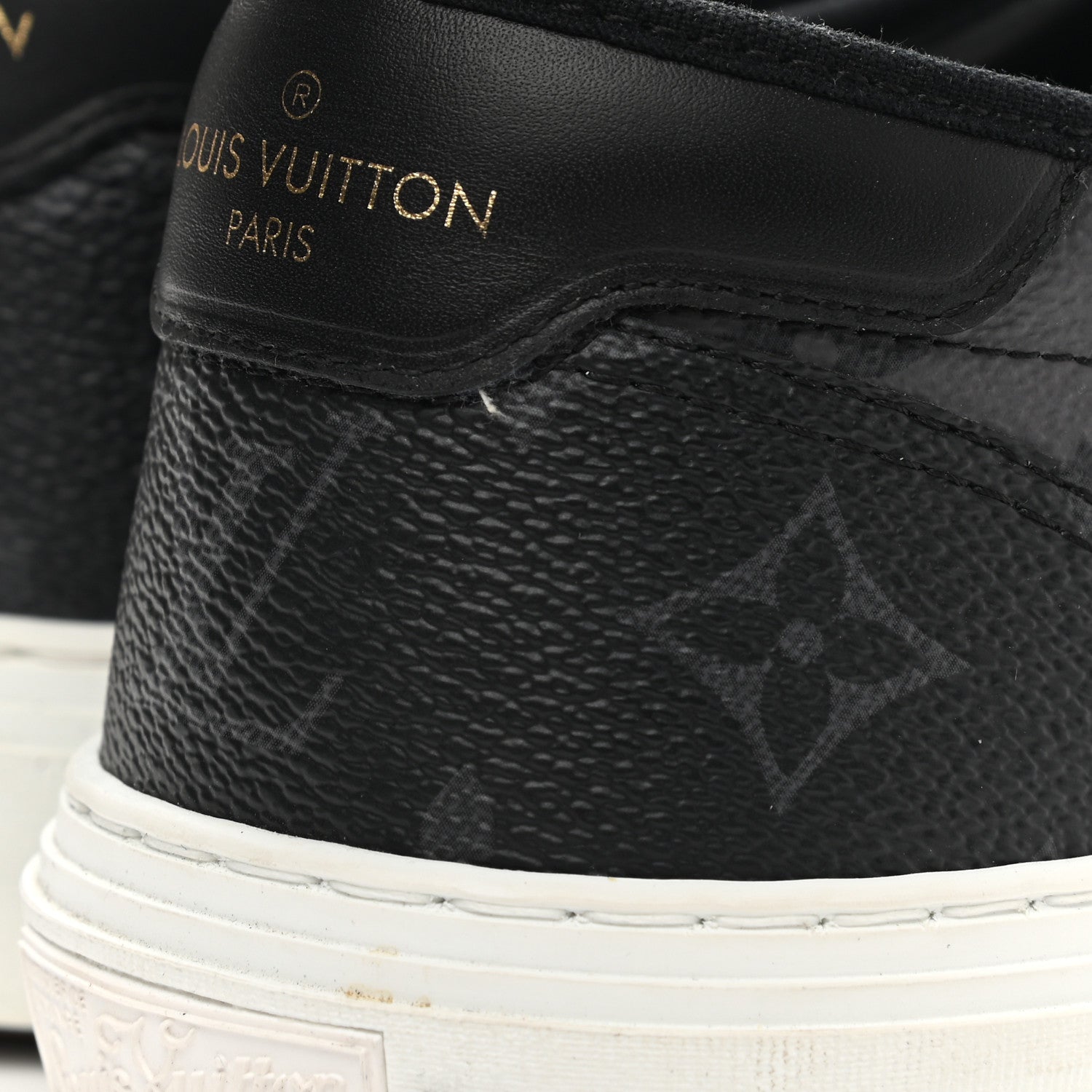 Louis Vuitton Monogram Eclipse Trocadero Richelieu Sneakers 8 9 of 9