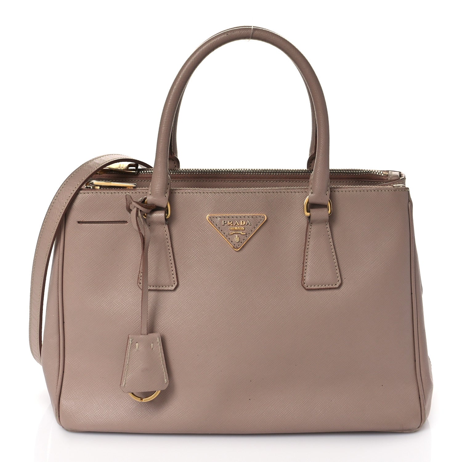 Prada Saffiano Small Galleria Double Zip Tote Cammeo 1 of 17