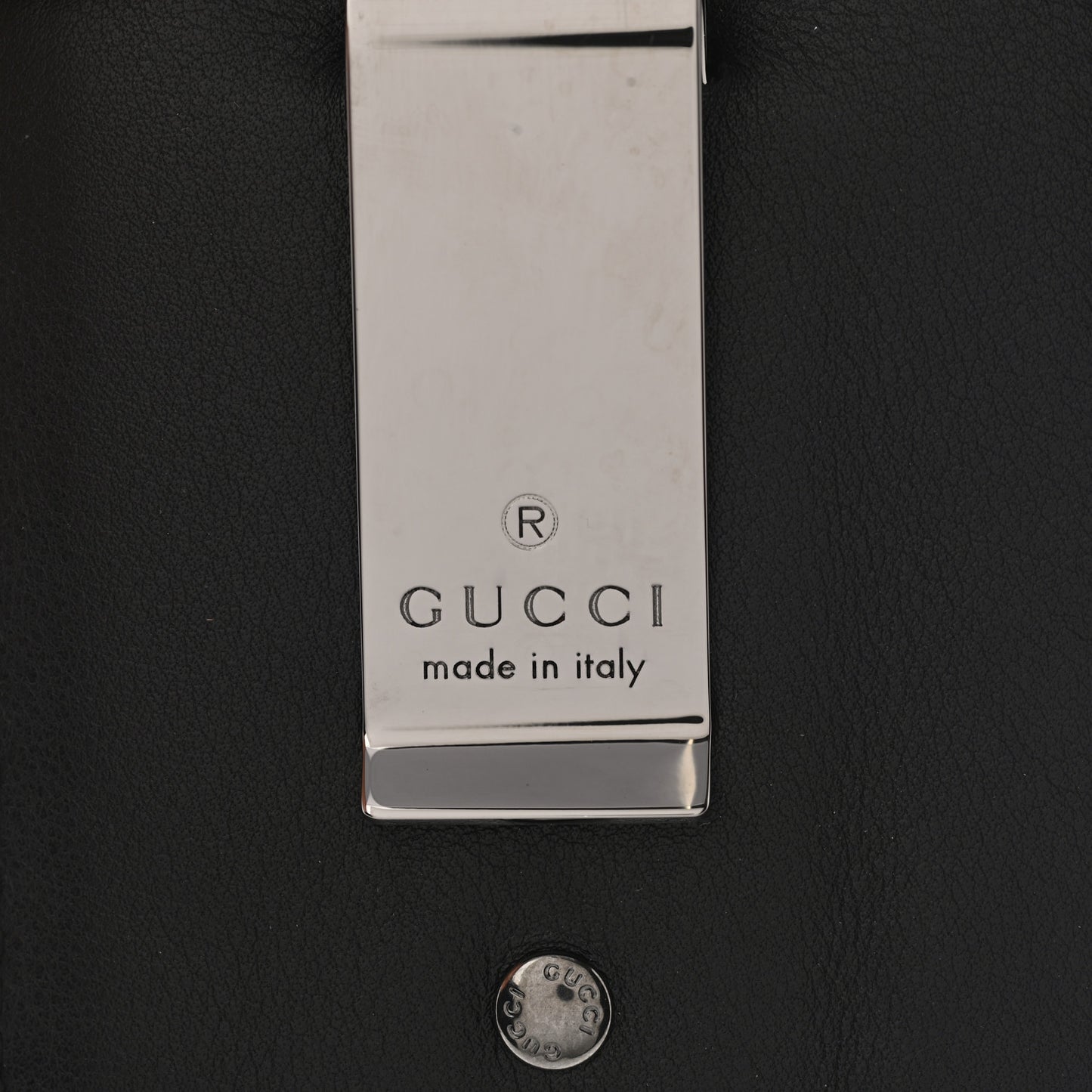 Microguccissima Card Holder Money Clip Black