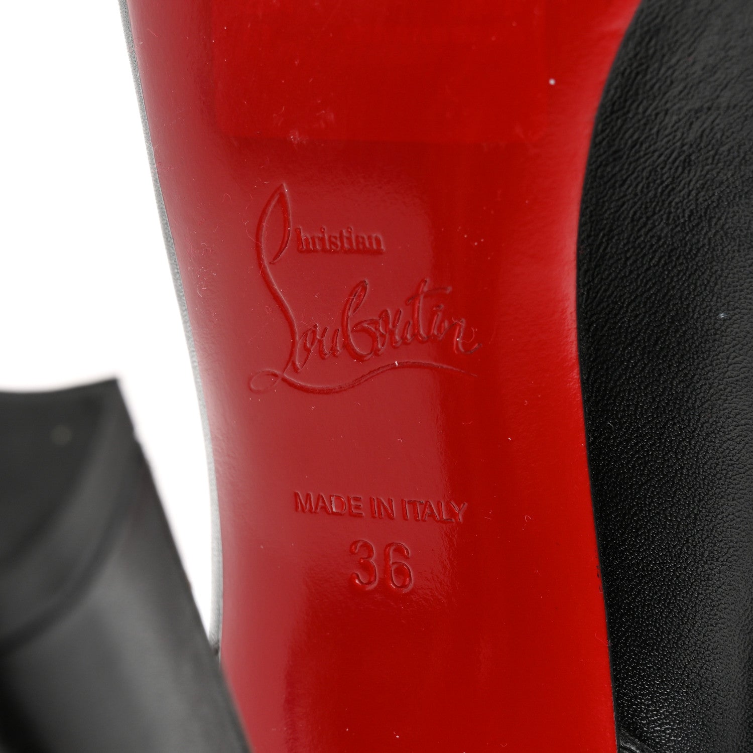 Christian Louboutin Calfskin Shine Me In The 90s 85 Ankle Boots 36 Black 8 of 13