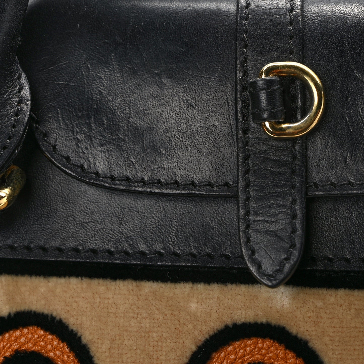 Calfskin Velvet Medium Milverton Satchel Copper Orange