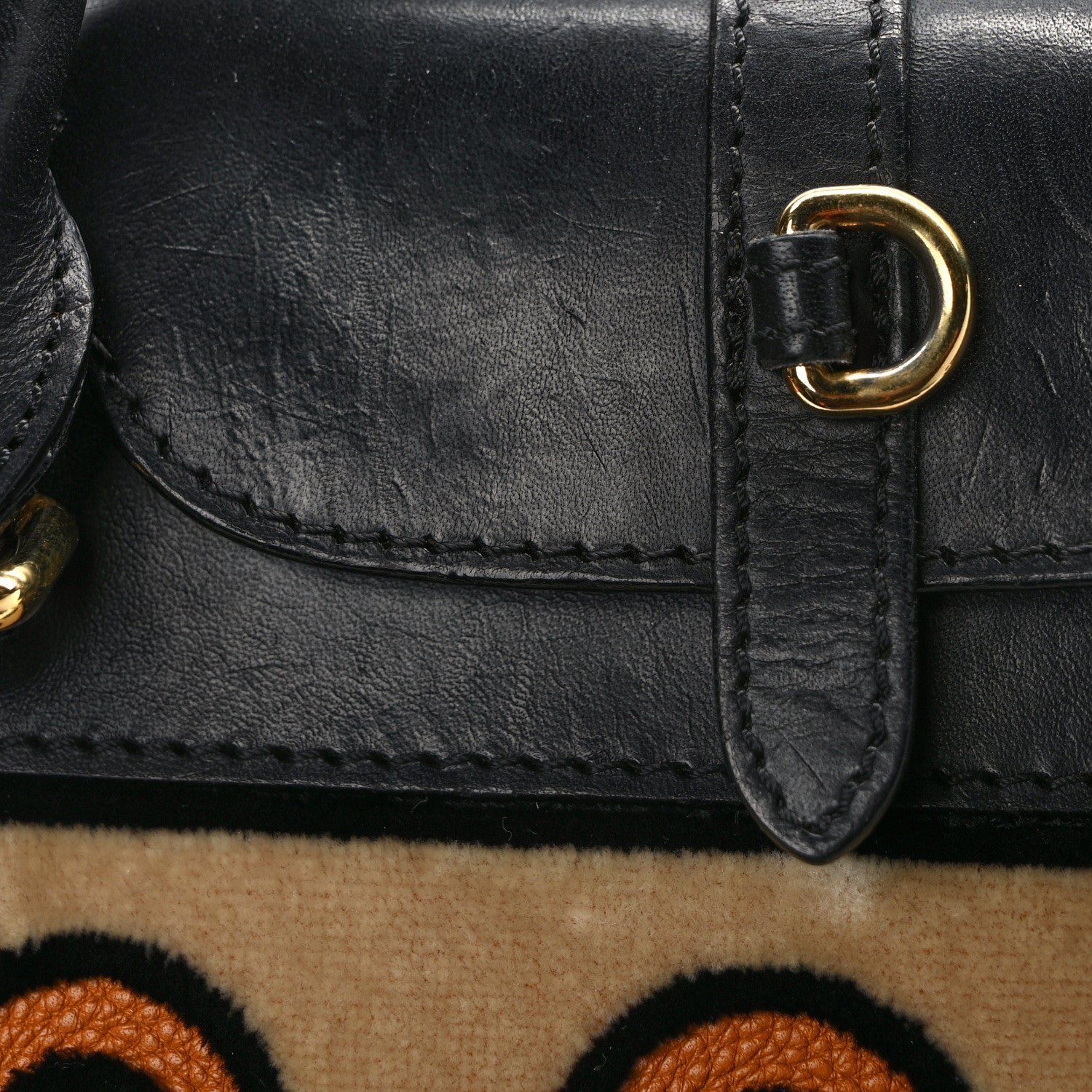 Burberry Calfskin Velvet Medium Milverton Satchel Copper Orange 14 of 15