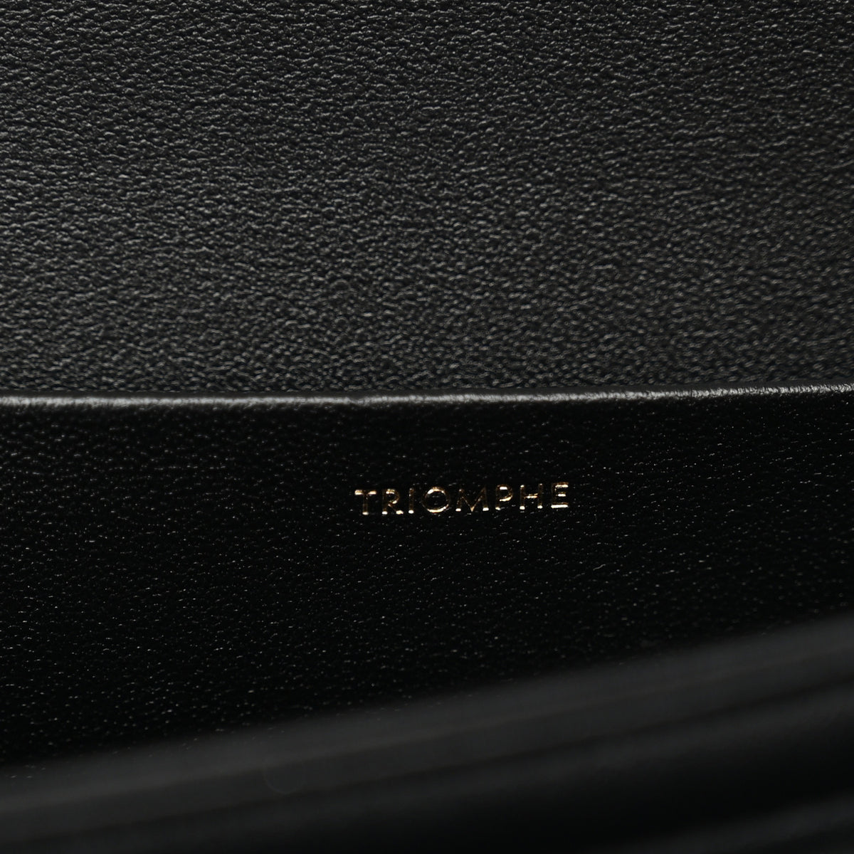 Celine Shiny Calfskin Medium Triomphe Black 7 of 10