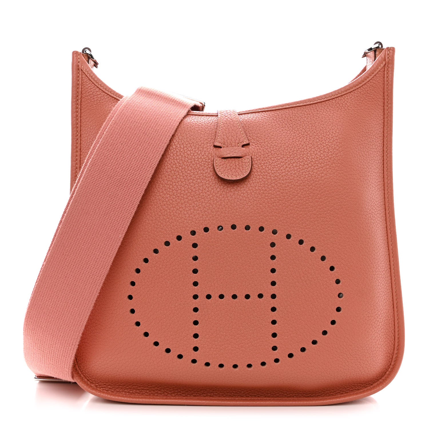Hermes Taurillon Clemence Evelyne III PM Crevette 1 of 10