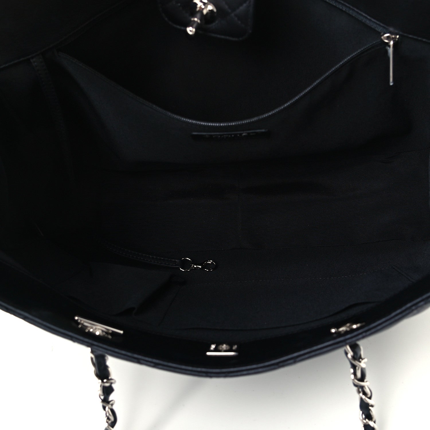 Chanel Calfskin Quilted Large Classic Shopping Tote Black 5 of 11