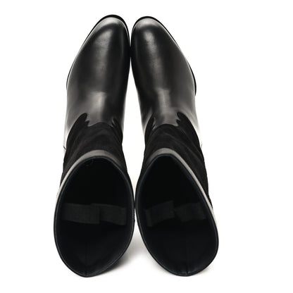 Chanel Suede Calfskin CC Short Boots 41 Black 2 of 10