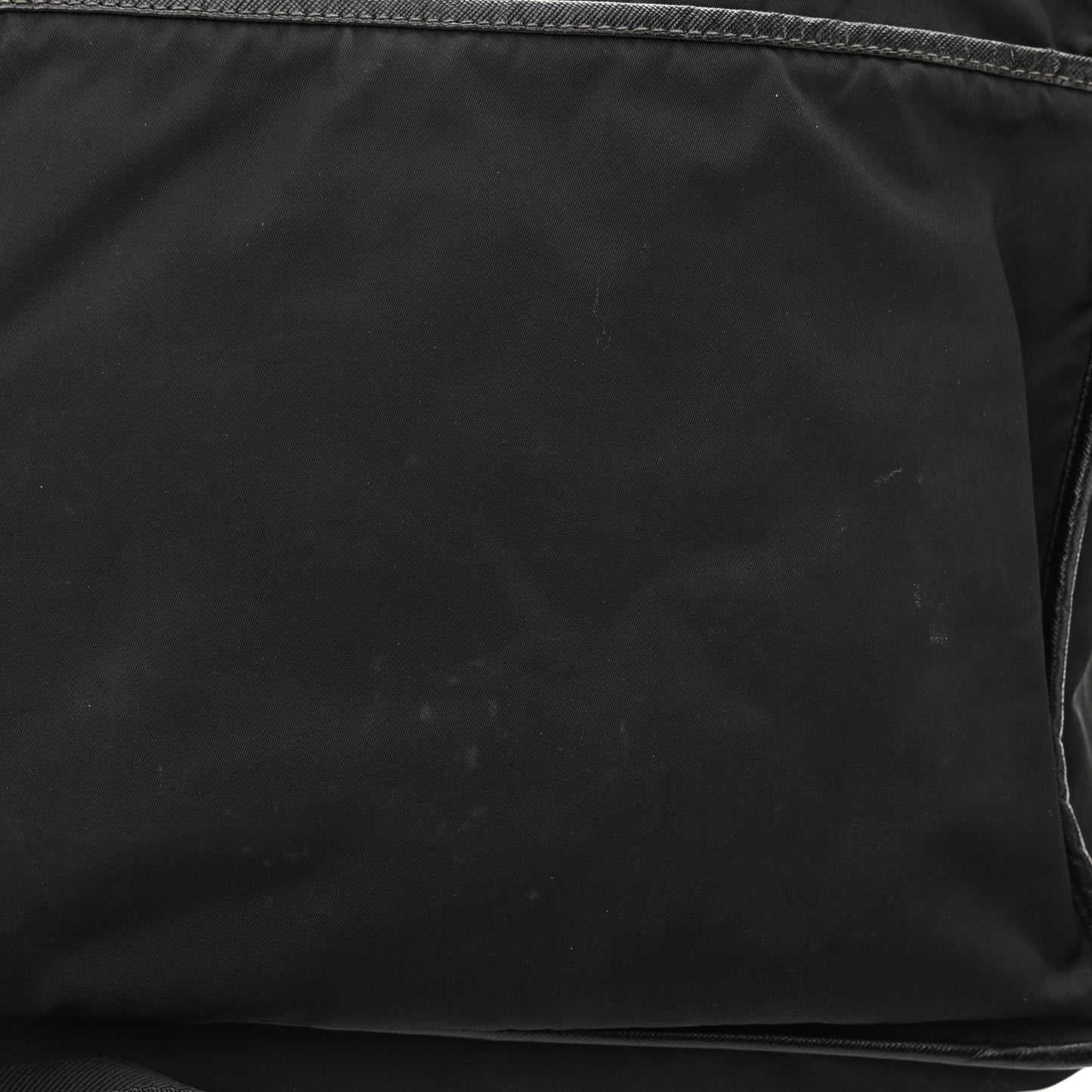 Tessuto Nylon Saffiano Logo Messenger Bag Black