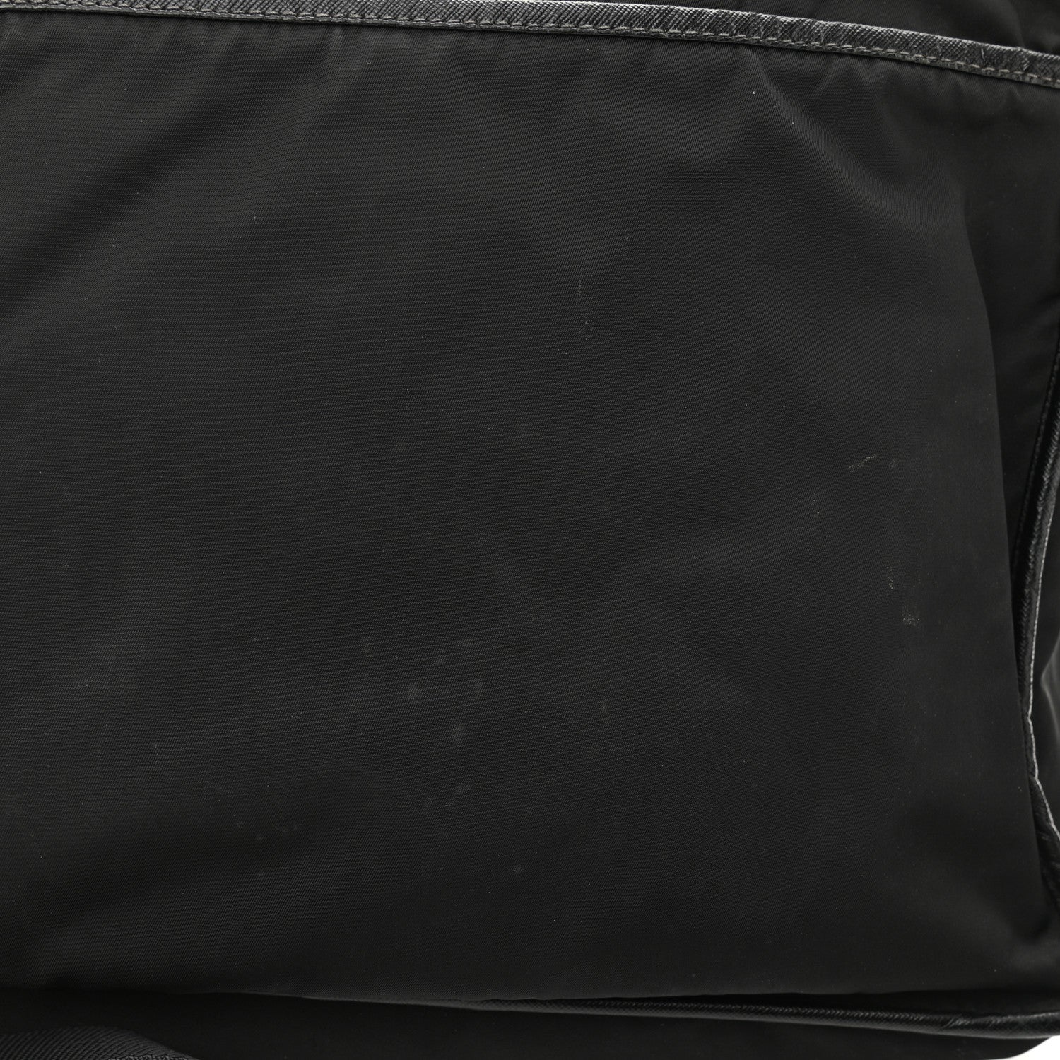 Prada Tessuto Nylon Saffiano Logo Messenger Bag Black 11 of 11