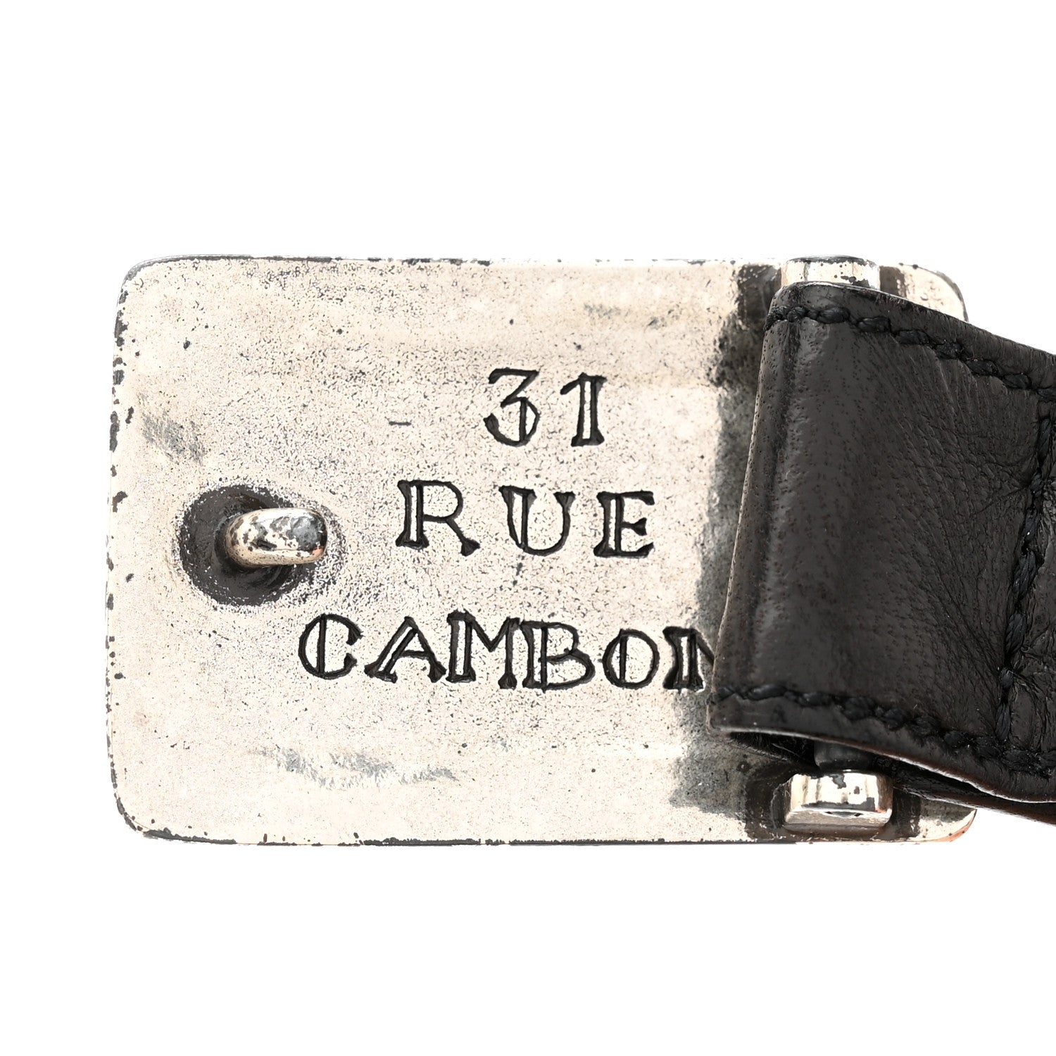 Chanel Calfskin Metal CC 31 Rue Cambon Belt 75 30 Black 5 of 5
