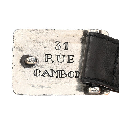 Chanel Calfskin Metal CC 31 Rue Cambon Belt 75 30 Black 5 of 5