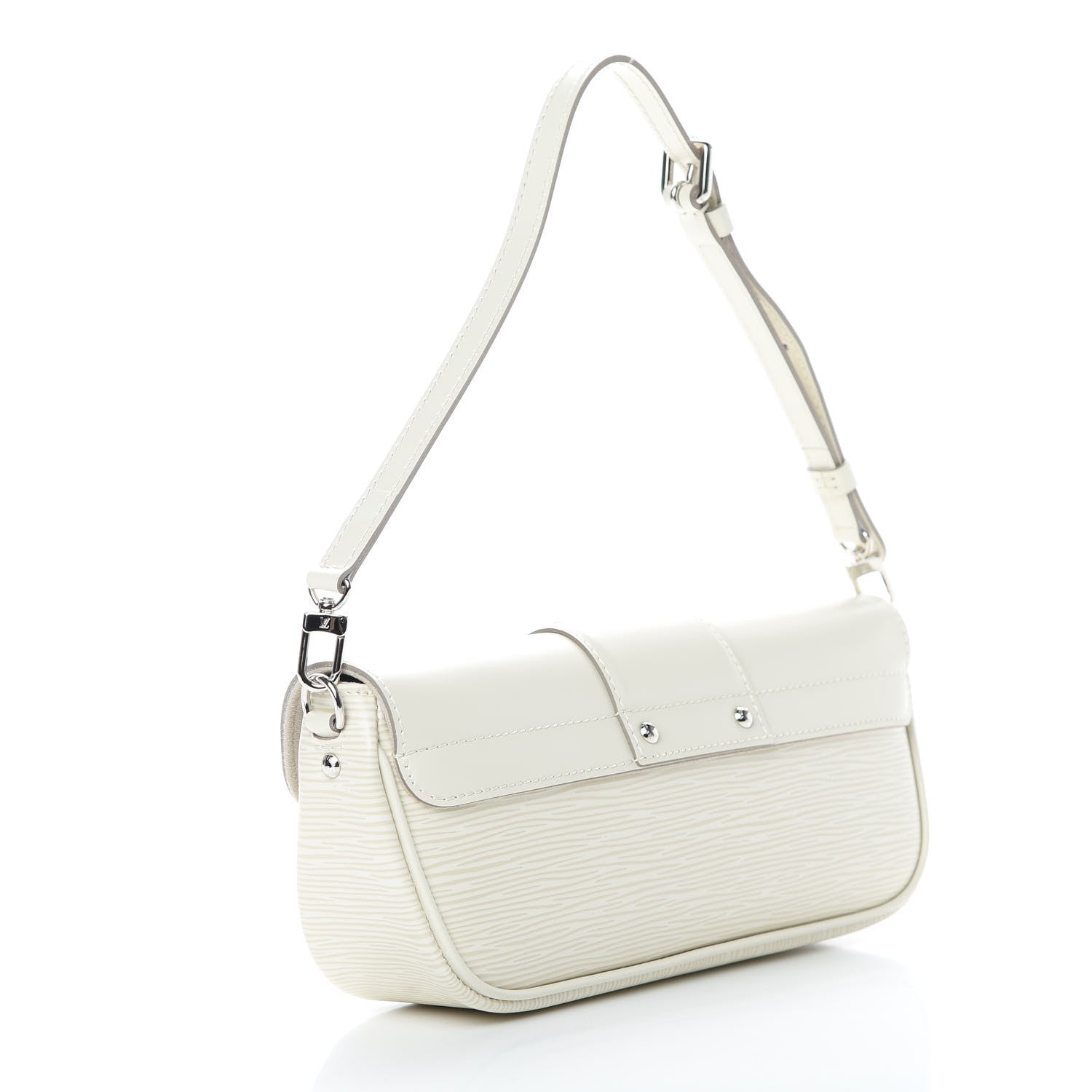 Louis Vuitton Epi Montaigne Clutch Ivory 3 of 10