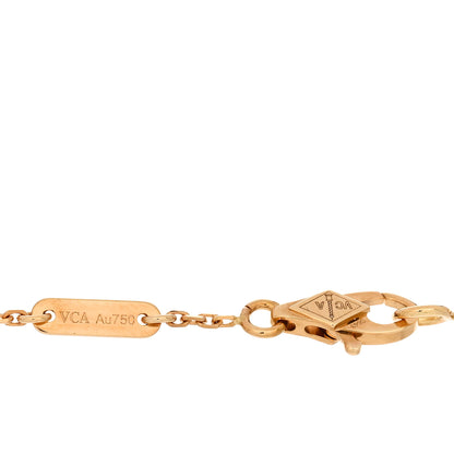 Van Cleef & Arpels 18K Yellow Gold Mother of Pearl Sweet Alhambra Butterfly Bracelet 3 of 4