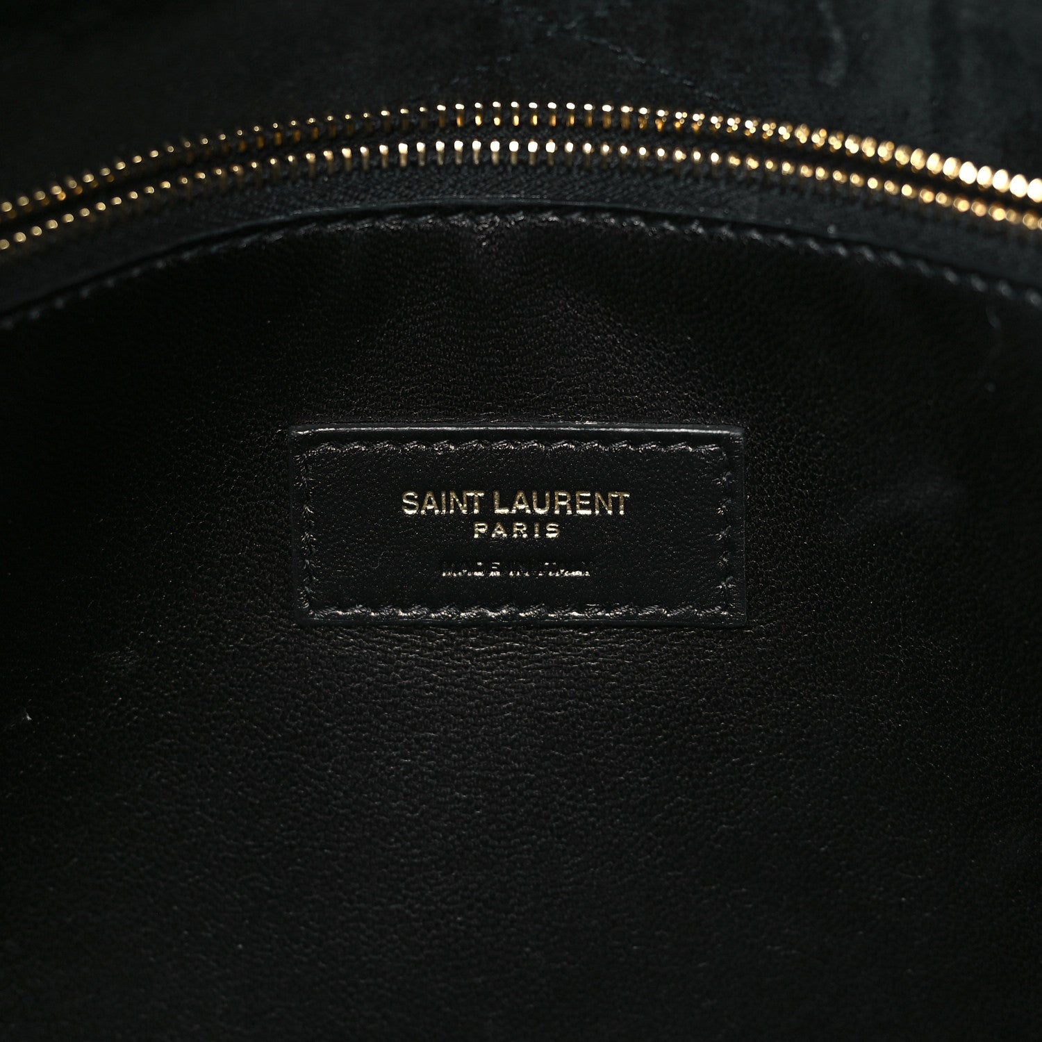 Saint Laurent Lambskin Quilted Sade Puffer Tote Black 6 of 9