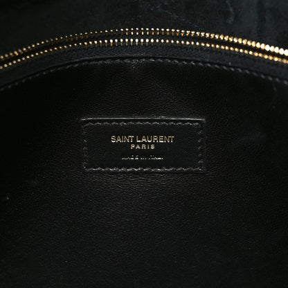 Saint Laurent Lambskin Quilted Sade Puffer Tote Black 6 of 9
