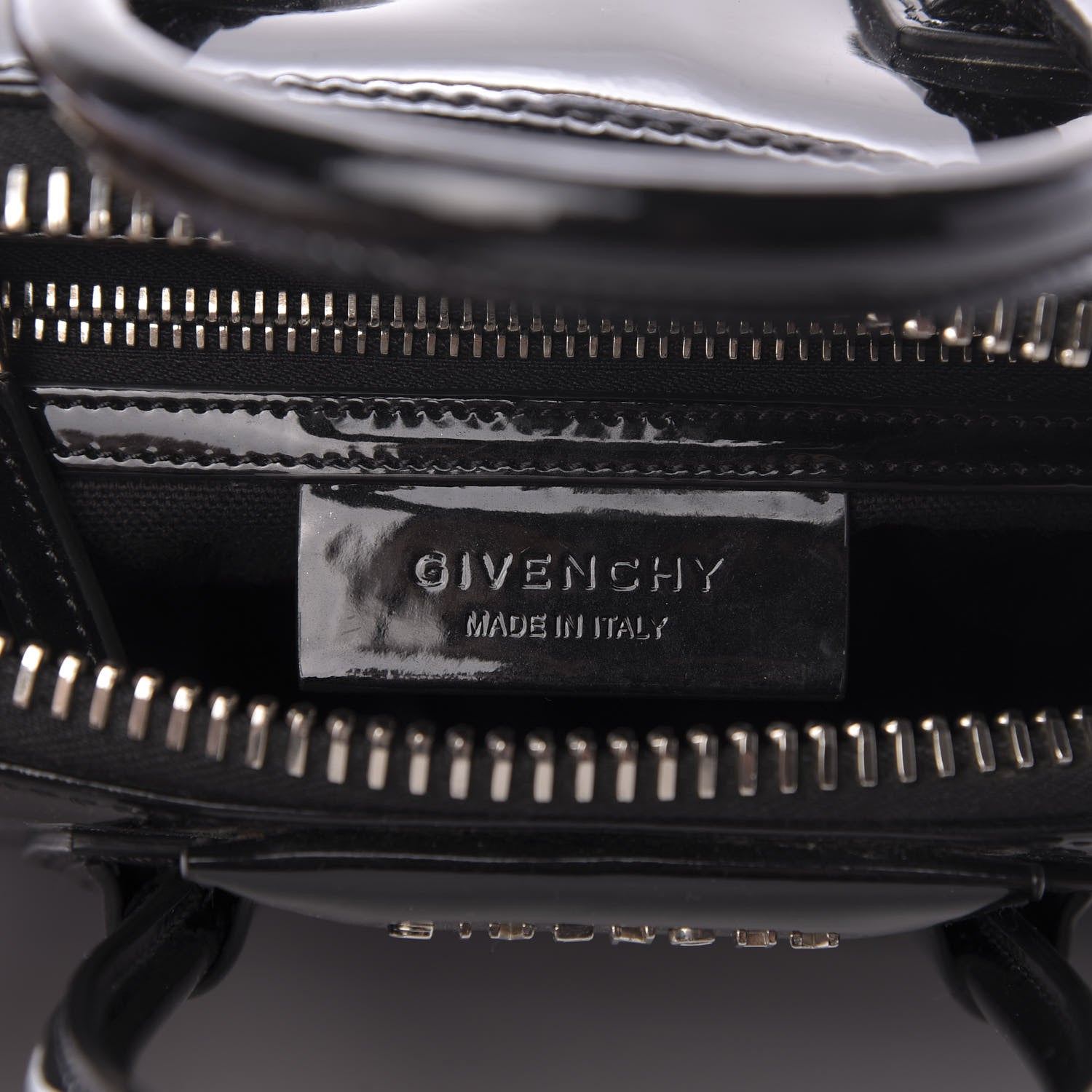 Givenchy Patent Calfskin Mini Antigona Black 8 of 9