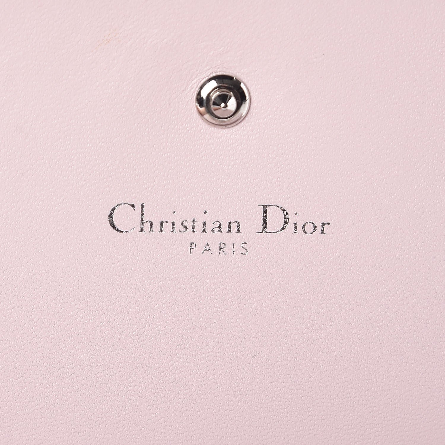 Christian Dior Grained Calfskin Diorama Croisiere Chain Wallet Pink 6 of 16