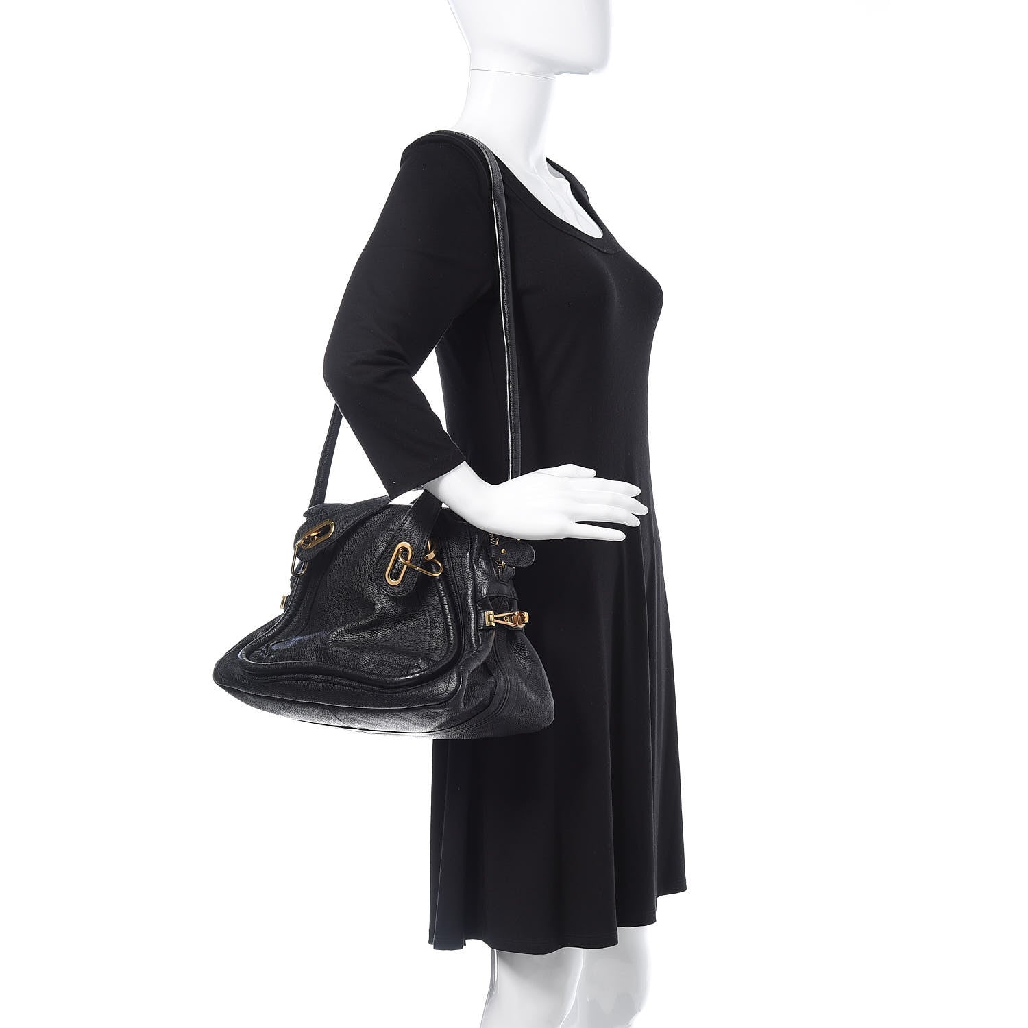 Chloe Calfskin Medium Paraty Black 2 of 18