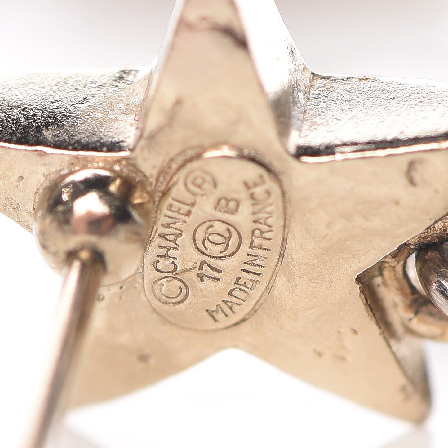 Crystal CC Star Moon Dangle Earrings Silver Gold