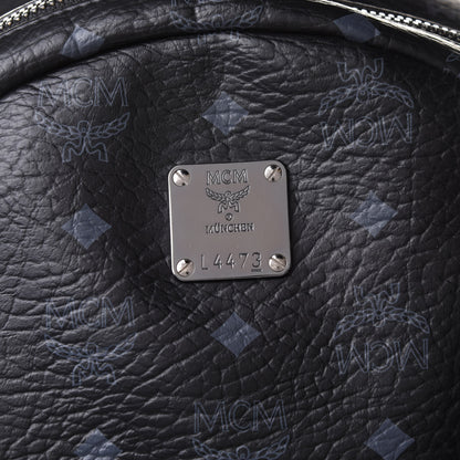 MCM Visetos Medium Side Studs Stark Backpack Black 7 of 10