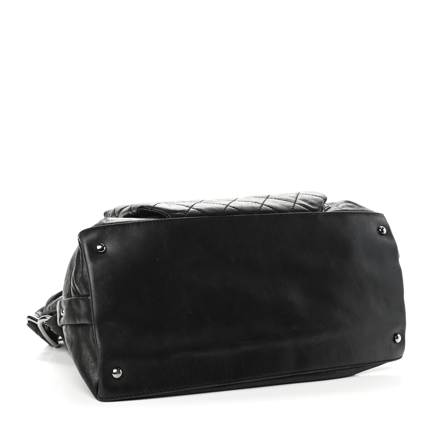 Chanel Lambskin Quilted Mademoiselle Hobo Black 4 of 11