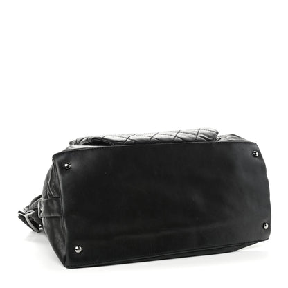 Chanel Lambskin Quilted Mademoiselle Hobo Black 4 of 11