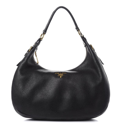 Prada Vitello Daino Hobo Black 1 of 11