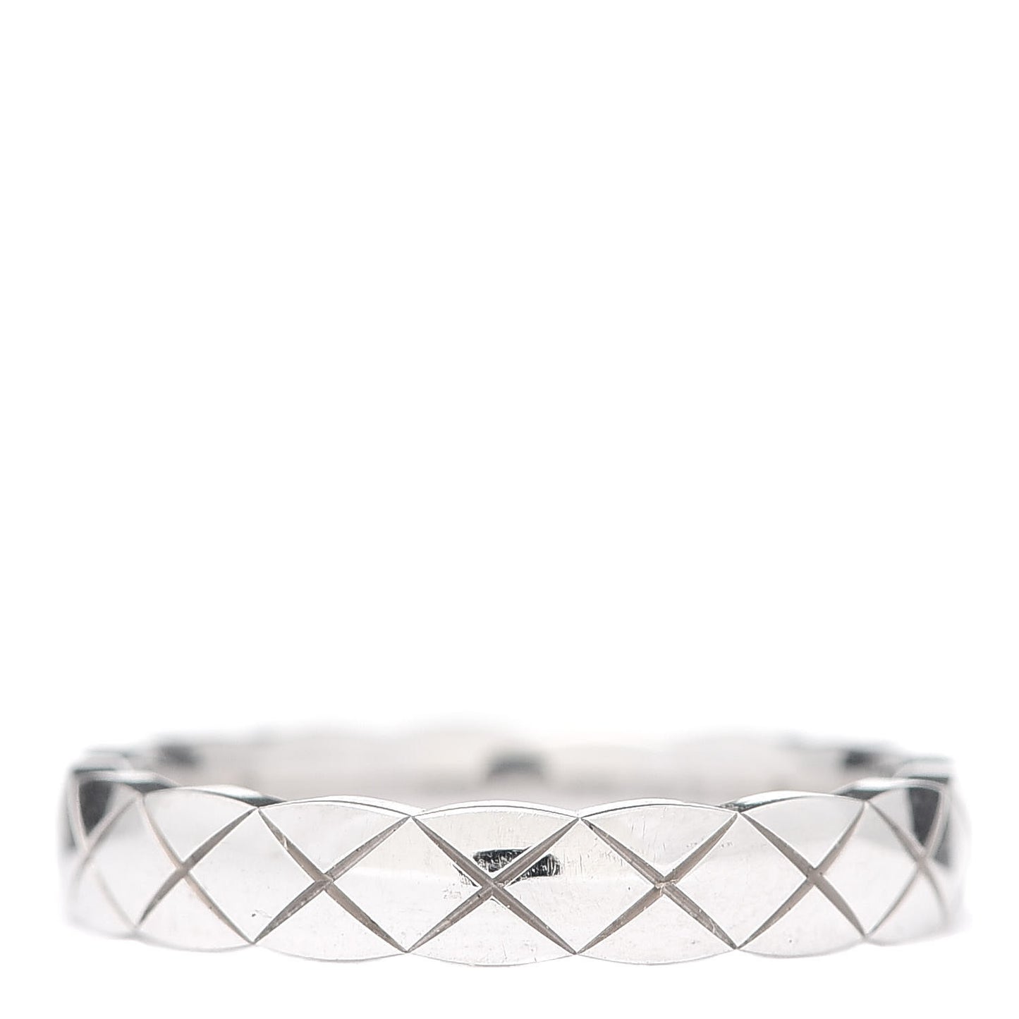 18K White Gold Mini Coco Crush Ring 48 4.5