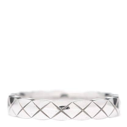 Chanel 18K White Gold Mini Coco Crush Ring 48 4.5 3 of 4