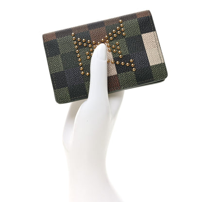 Louis Vuitton Damoflage Studded Pocket Organizer Green 2 of 6