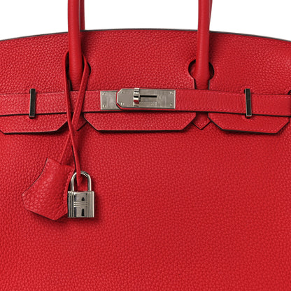 Hermes Togo Verso Birkin 30 Rouge Vif Rouge H 8 of 13
