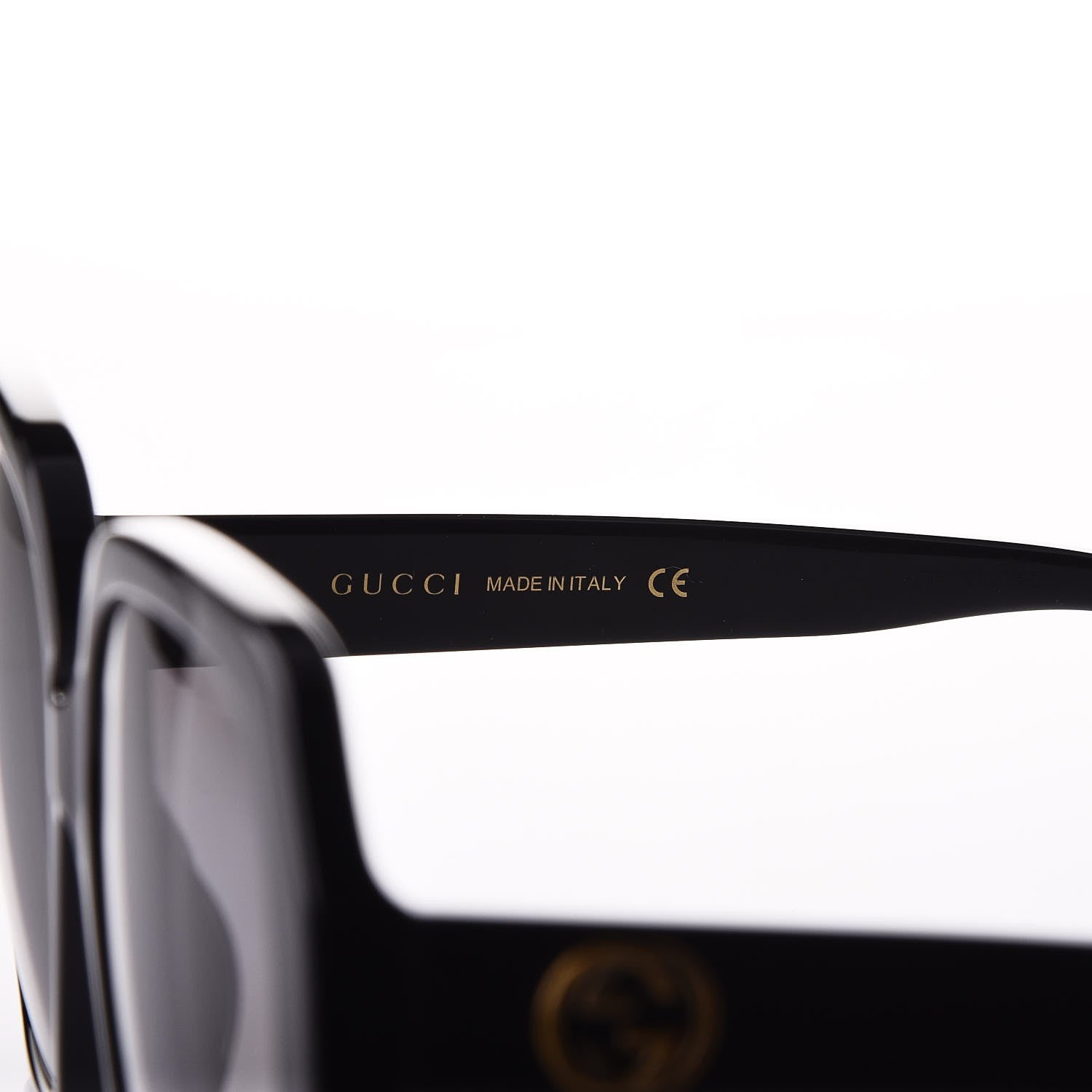 Gucci Acetate Square Frame GG 0096S Sunglasses Black 6 of 8