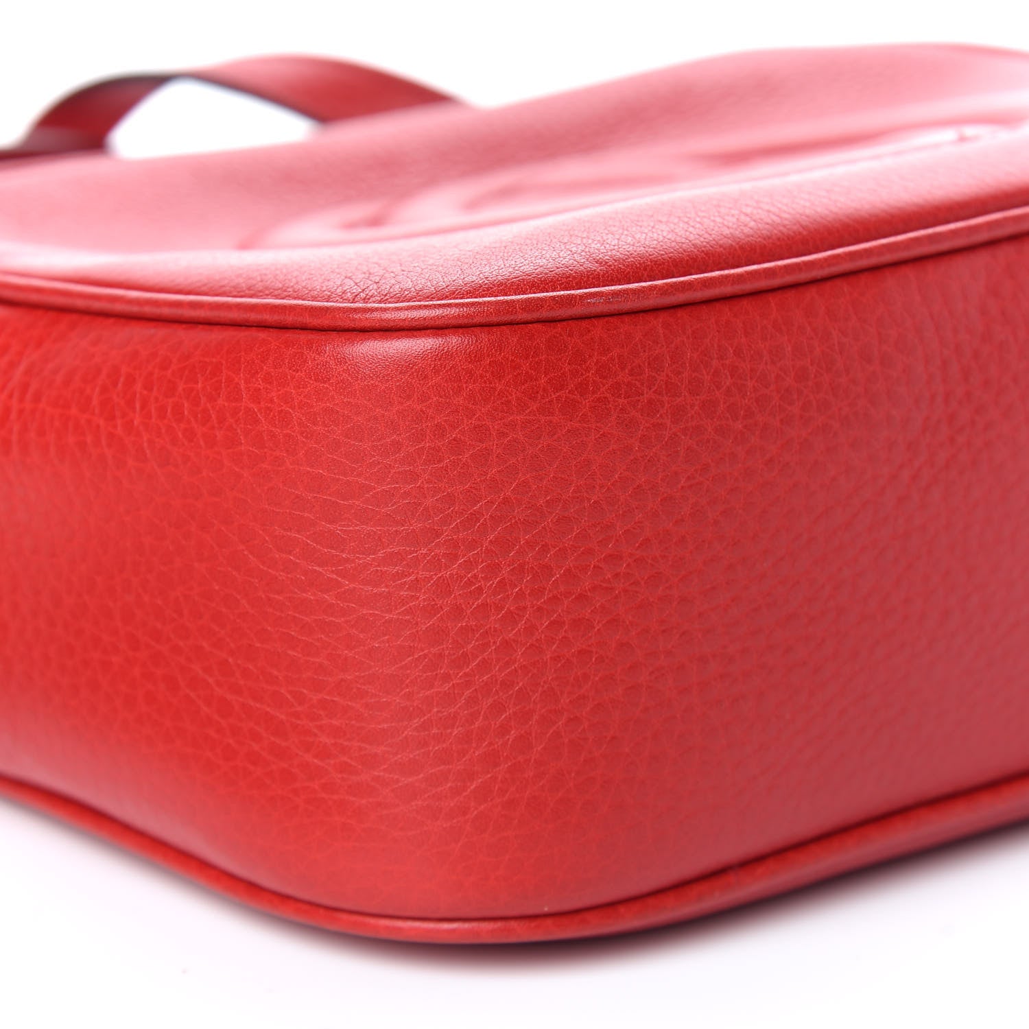 Gucci Pebbled Calfskin Small Soho Disco Bag Tabasco Red 5 of 10
