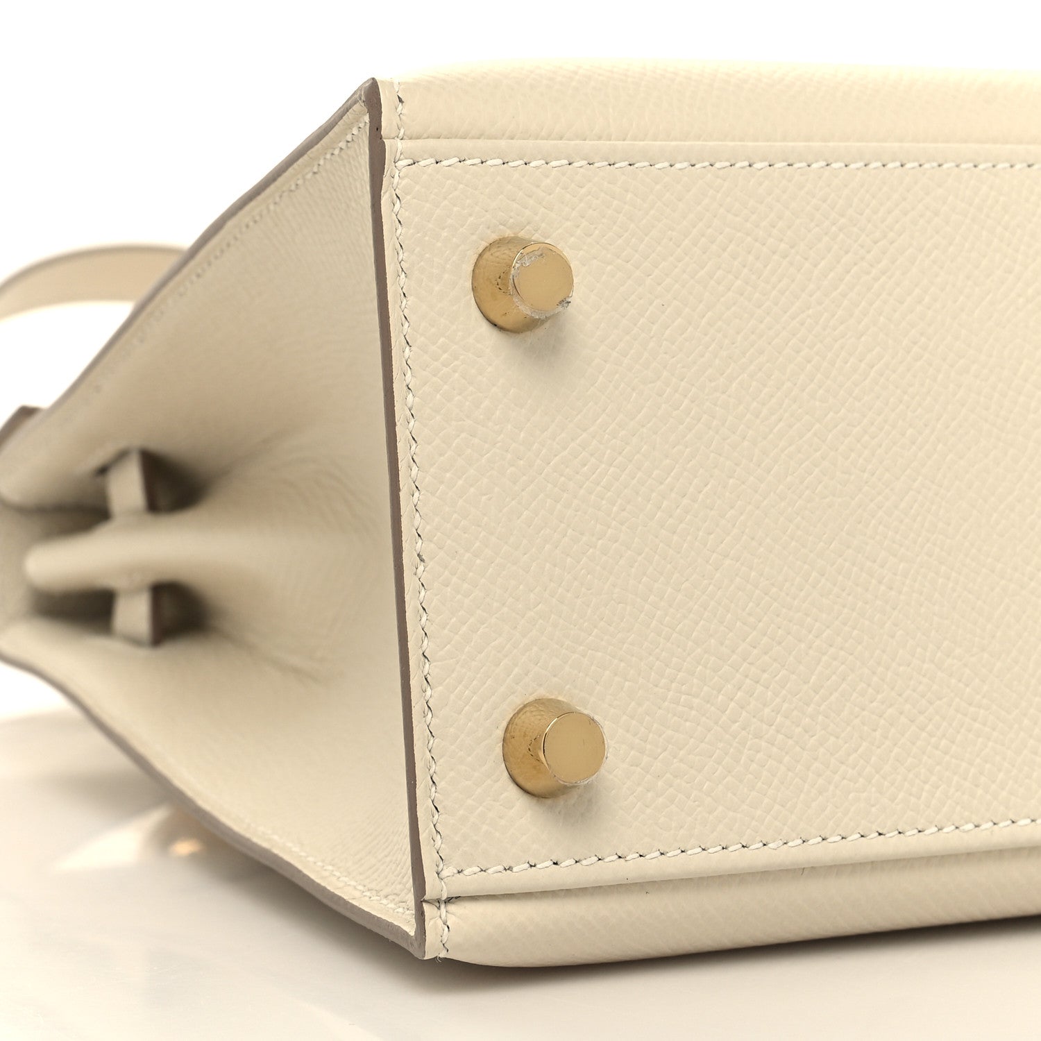 Hermes Epsom Kelly Sellier 25 Craie 9 of 11