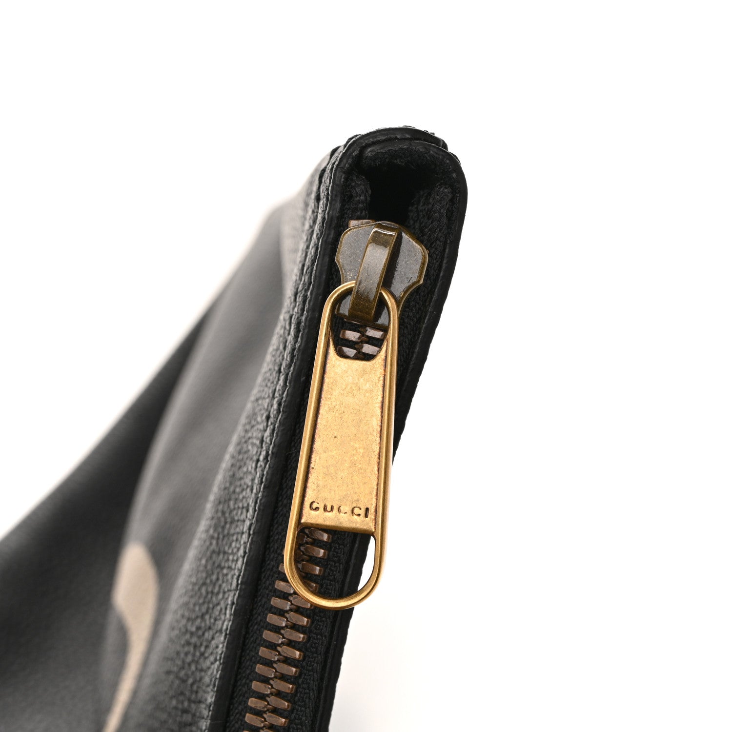 Gucci Pebbled Calfskin Large Logo Portfolio Clutch Black 16 of 16