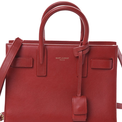 Saint Laurent Calfskin Nano Sac De Jour Lipstick Red 8 of 10
