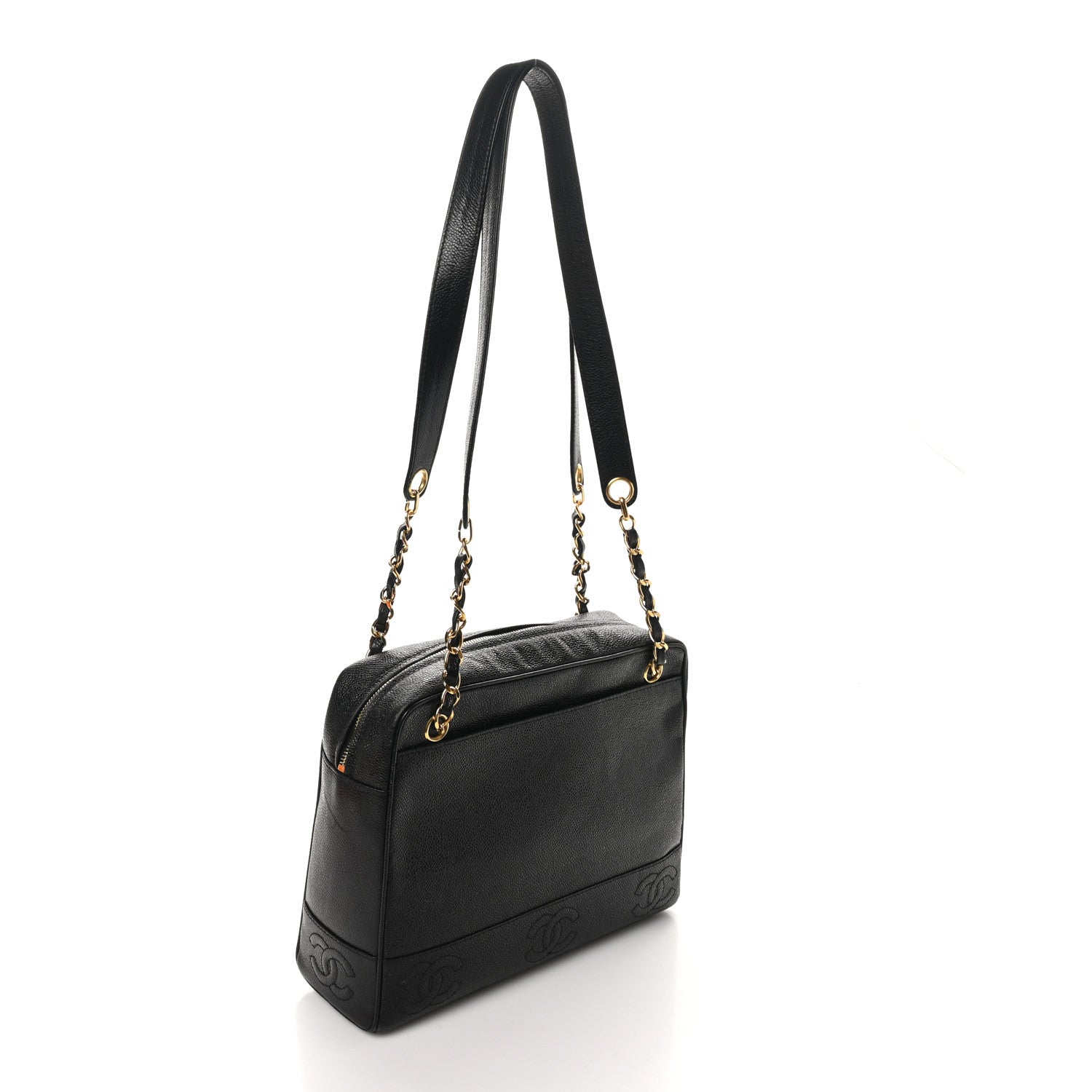 Chanel Caviar CC Shoulder Bag Black 2 of 11