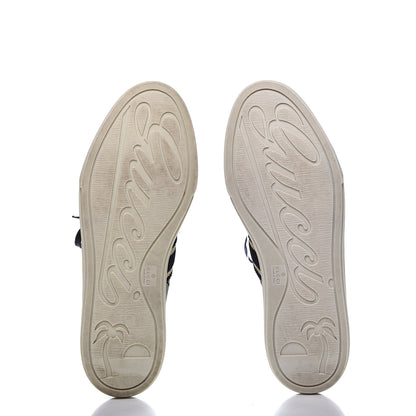 Gucci Monogram Web Sneakers 39.5 Navy Blue 6 of 10