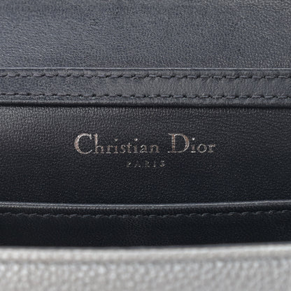 Christian Dior Metallic Grained Calfskin Baby Diorama Flap Bag Grey 5 of 10
