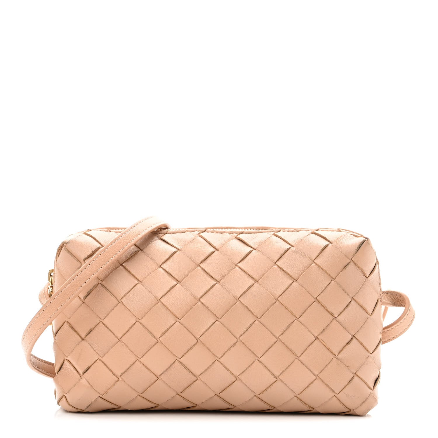 Bottega Veneta Nappa Intrecciato Mini Loop Camera Bag Almond 1 of 9