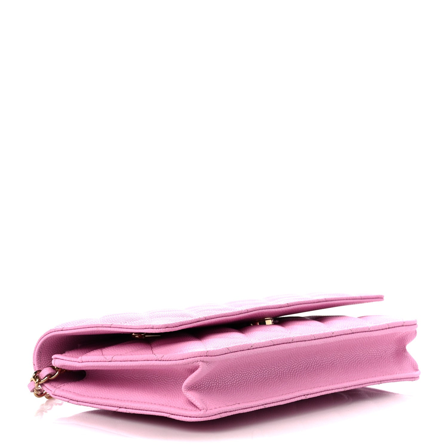 Chanel Caviar Quilted Wallet on Chain WOC Lilac 5 of 12