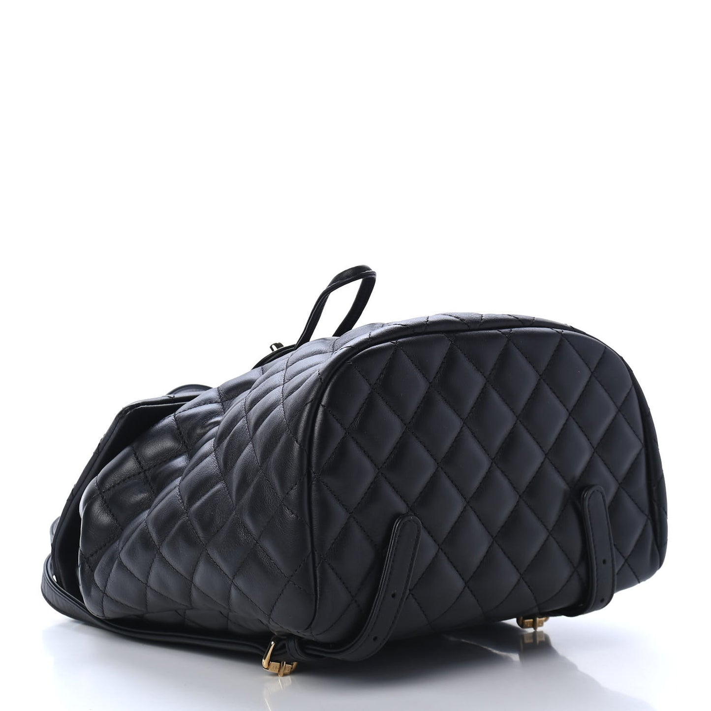 Calfskin Quilted Small Urban Spirit Backpack Black