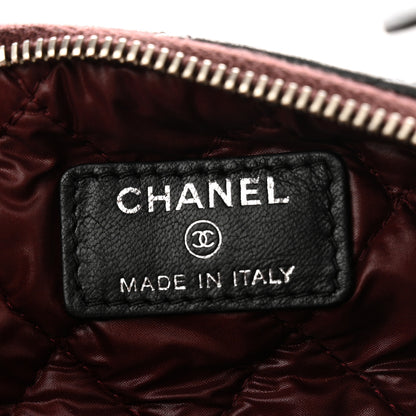 Chanel Lambskin Quilted Hobo Black 6 of 9