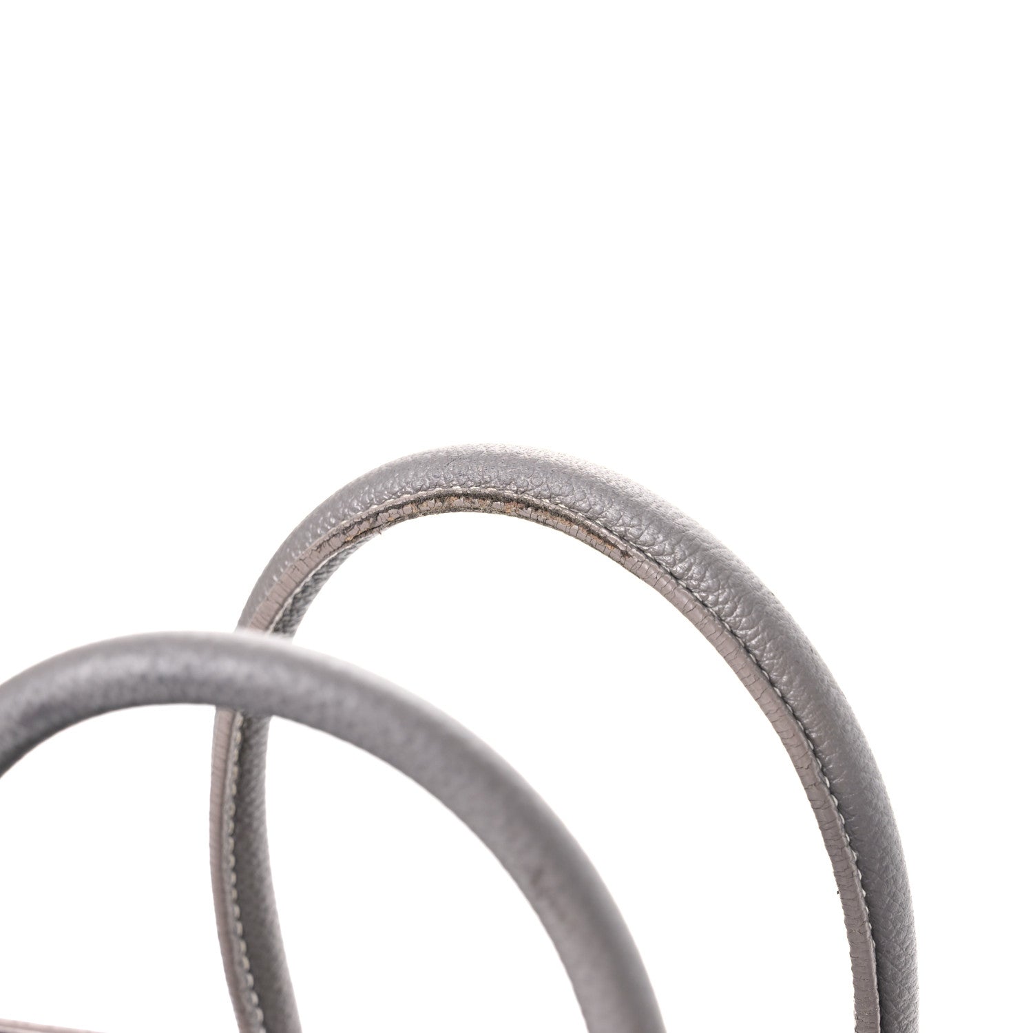 Saint Laurent Grained Calfskin Topstich Baby Sac De Jour Grey 12 of 15