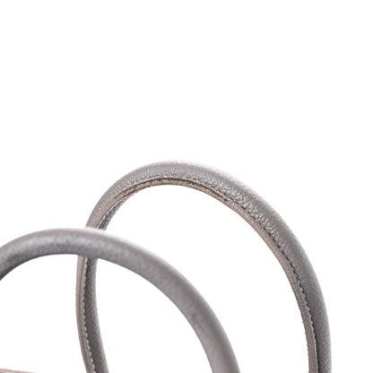 Saint Laurent Grained Calfskin Topstich Baby Sac De Jour Grey 12 of 15