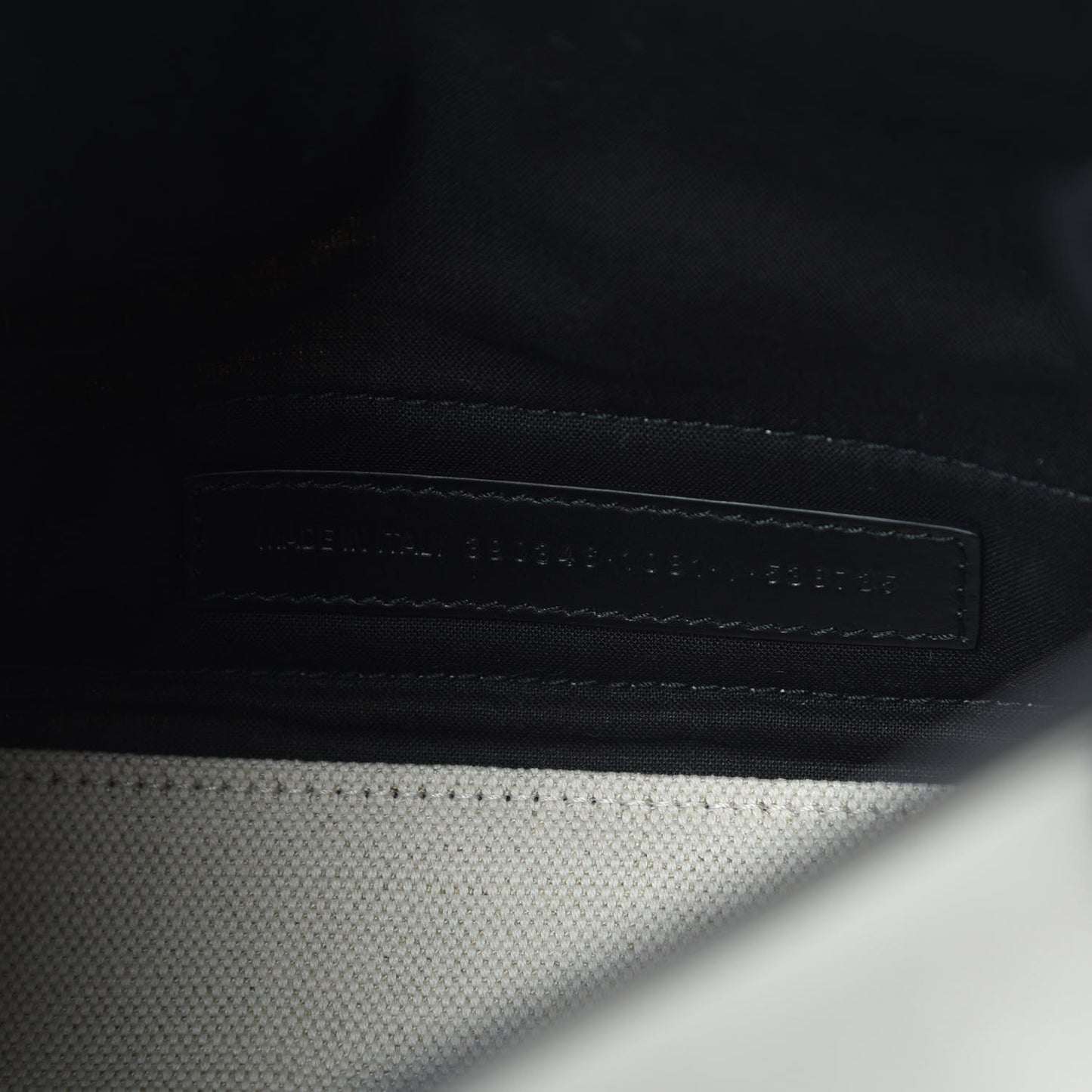 Cotton Canvas Calfskin Navy Cabas XS Natural Black